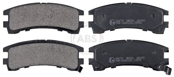A.B.S. 36674 Brake pad set with acoustic wear warning