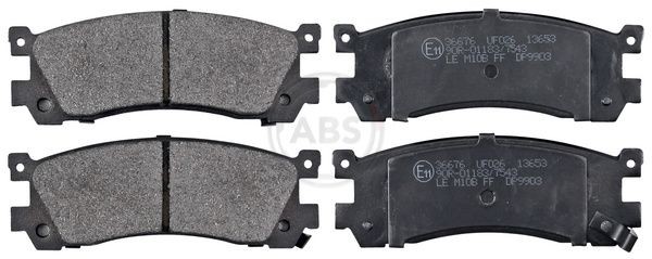 A.B.S. 36676 Brake pad set with acoustic wear warning