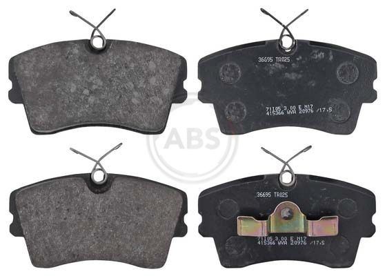 A.B.S. 36695 Brake pad set without integrated wear sensor