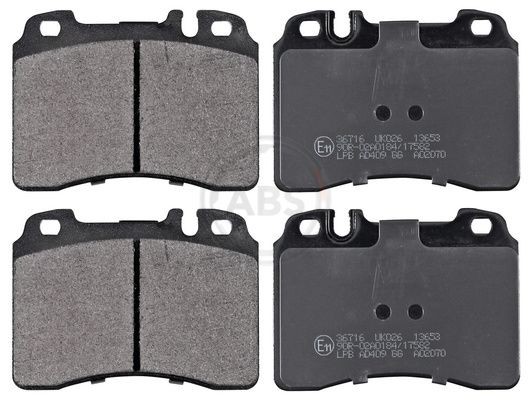 21153 A.B.S. prepared for wear indicator Height 1: 73,4mm, Width 1: 99,5mm, Thickness 1: 17,5mm Brake pads 36716 buy