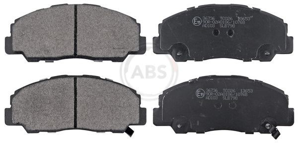 A.B.S. 36736 Brake pad set with acoustic wear warning