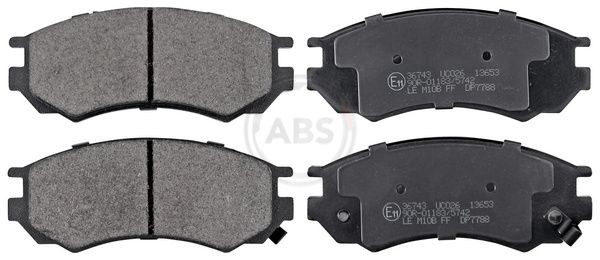 A.B.S. 36743 Brake pad set with acoustic wear warning