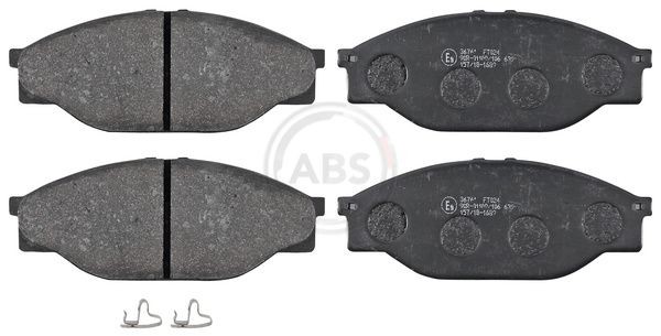 A.B.S. 36761 Brake pad set with acoustic wear warning