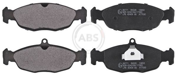 36771 A.B.S. Brake pad set JAGUAR prepared for wear indicator