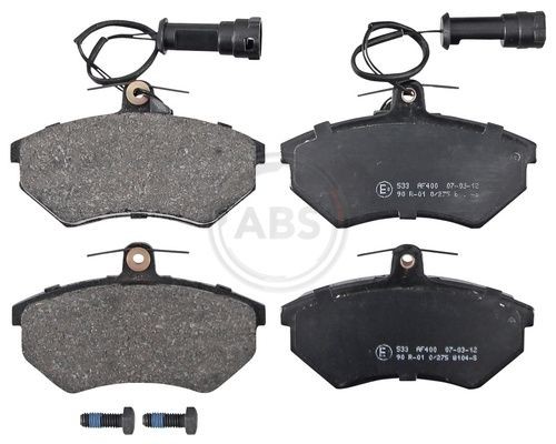 20168 A.B.S. with integrated wear sensor Height 1: 69,5mm, Width 1: 118,9mm, Thickness 1: 19,6mm Brake pads 36791 buy
