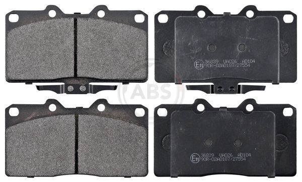A.B.S. 36839 Brake pad set with acoustic wear warning