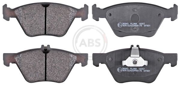 21670 A.B.S. prepared for wear indicator Height 1: 64mm, Height 2: 69,5mm, Width 1: 156,4mm, Width 2 [mm]: 156,4mm, Thickness 1: 20mm, Thickness 2: 20mm Brake pads 36943 buy