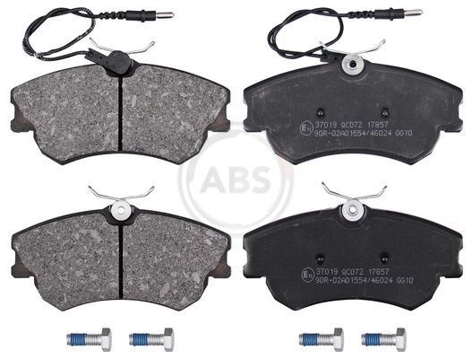 A.B.S. with integrated wear sensor Height 1: 63mm, Width 1: 129,9mm, Thickness 1: 18mm Brake pads 37019 buy