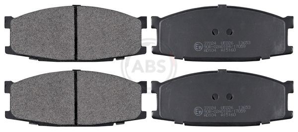 A.B.S. without integrated wear sensor Height 1: 53mm, Width 1: 133,1mm, Thickness 1: 17,5mm Brake pads 37024 buy