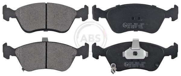 A.B.S. with acoustic wear warning Height 1: 54,6mm, Width 1: 156,3mm, Thickness 1: 18,2mm Brake pads 37029 buy