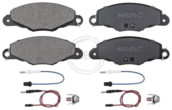 A.B.S. incl. wear warning contact Height 1: 61,2mm, Width 1: 168,9mm, Thickness 1: 17,8mm Brake pads 37039 buy