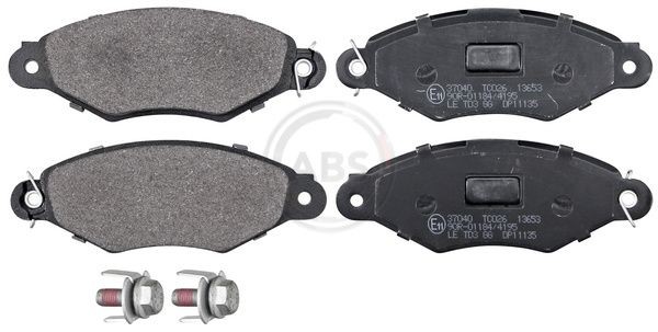 A.B.S. without integrated wear sensor Height 1: 47,6mm, Width 1: 131mm, Thickness 1: 18mm Brake pads 37040 buy