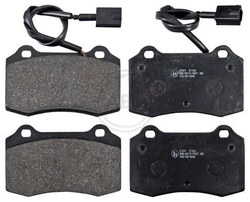 A.B.S. with integrated wear sensor Height 1: 69,3mm, Width 1: 109,7mm, Thickness 1: 17,8mm Brake pads 37041 buy