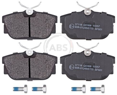A.B.S. without integrated wear sensor Height 1: 51mm, Width 1: 94,9mm, Thickness 1: 17,3mm Brake pads 37118 buy