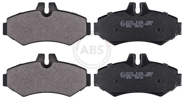 A.B.S. 37124 Brake pad set prepared for wear indicator