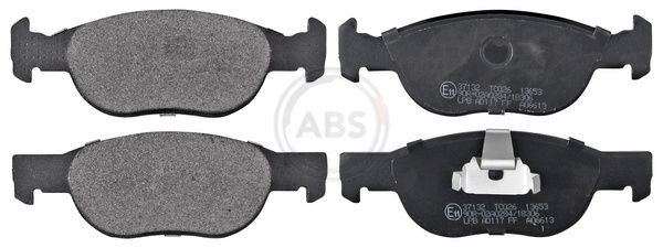 A.B.S. without integrated wear sensor Height 1: 52mm, Width 1: 151,3mm, Thickness 1: 18mm Brake pads 37132 buy