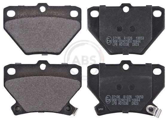 37136 Set of brake pads 37136 A.B.S. with acoustic wear warning