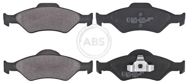 Ford FIESTA Set of brake pads 7714122 A.B.S. 37196 online buy