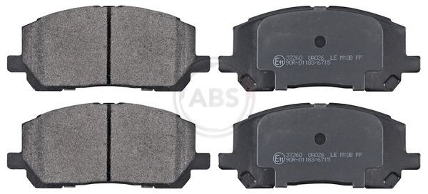 A.B.S. 37260 Brake pad set with acoustic wear warning