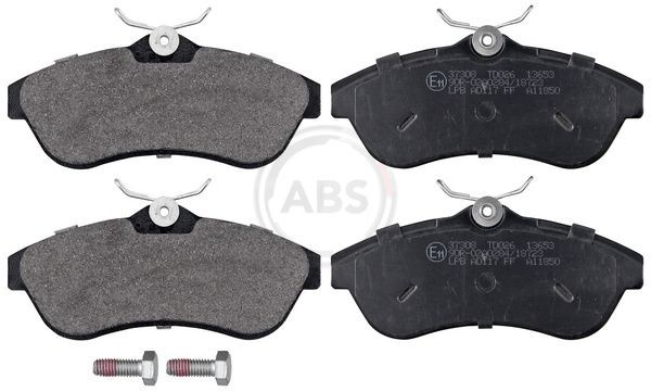 23409 A.B.S. without integrated wear sensor Height 1: 56,1mm, Width 1: 128,9mm, Thickness 1: 19mm Brake pads 37308 buy