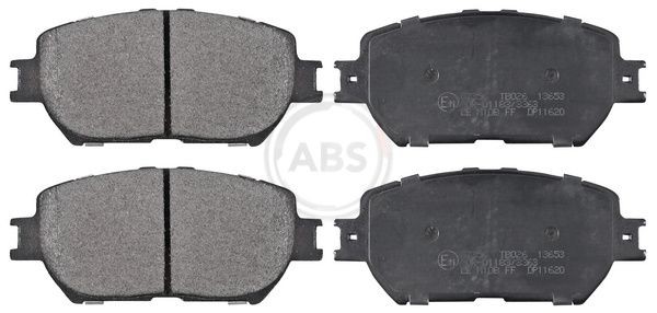 A.B.S. without integrated wear sensor Height 1: 58,4mm, Width 1: 131,5mm, Thickness 1: 17,3mm Brake pads 37356 buy