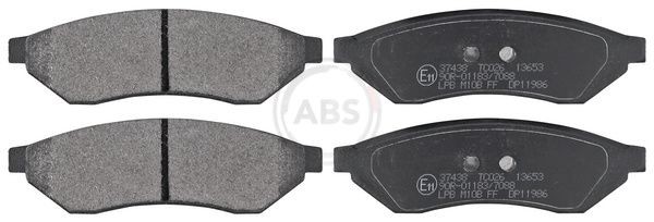 A.B.S. 37438 Brake pad set without integrated wear sensor