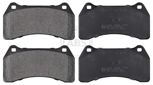 A.B.S. without integrated wear sensor Height 1: 75,5mm, Width 1: 144,9mm, Thickness 1: 16mm Brake pads 37440 buy