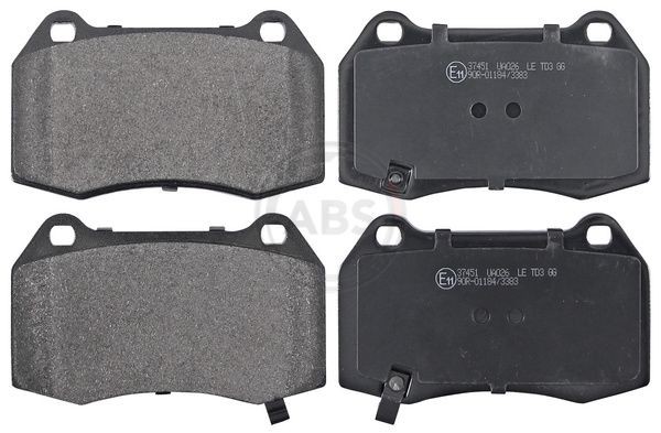 A.B.S. 37451 Brake pad set with acoustic wear warning