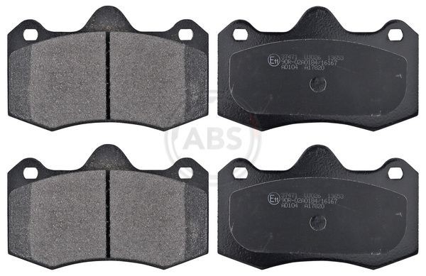 A.B.S. 37471 Brake pad set without integrated wear sensor