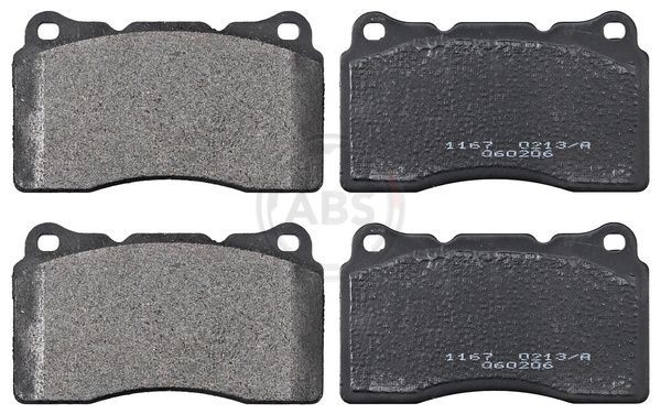 A.B.S. without integrated wear sensor Height 1: 77,3mm, Width 1: 131,8mm, Thickness 1: 15,8mm Brake pads 37479 buy
