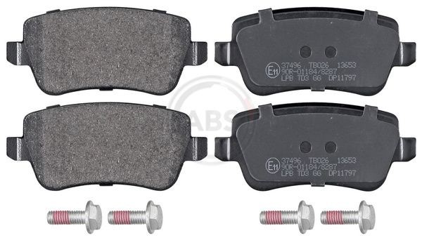 A.B.S. 37496 Brake pad set without integrated wear sensor