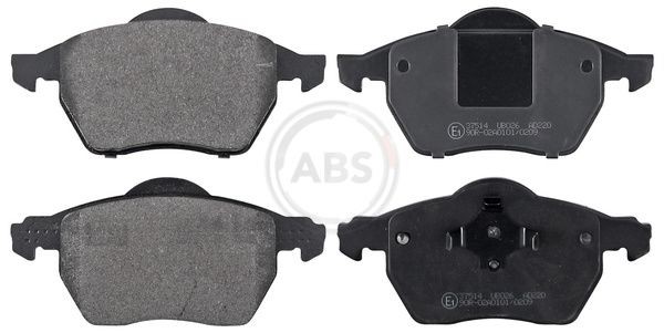 A.B.S. without integrated wear sensor Height 1: 74mm, Height 2: 74mm, Width 1: 156,5mm, Width 2 [mm]: 156,5mm, Thickness 1: 18,9mm, Thickness 2: 18,9mm Brake pads 37514 buy