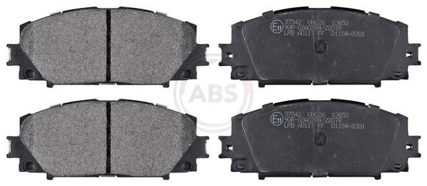 A.B.S. 37542 Brake pad set without integrated wear sensor