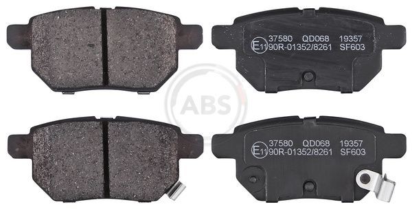 A.B.S. 37580 Brake pad set with acoustic wear warning