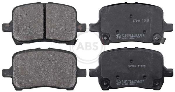 A.B.S. 37581 Brake pad set with acoustic wear warning