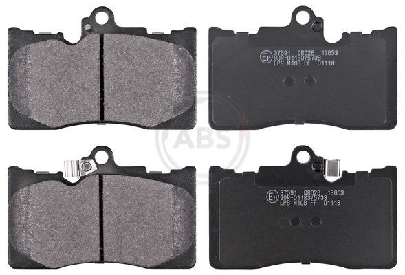 A.B.S. 37591 Brake pad set with acoustic wear warning