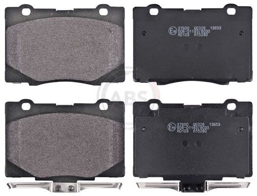 A.B.S. 37600 Brake pad set with acoustic wear warning