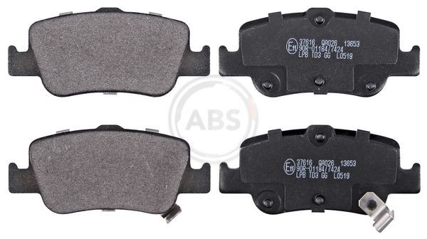 A.B.S. 37616 Brake pad set with acoustic wear warning