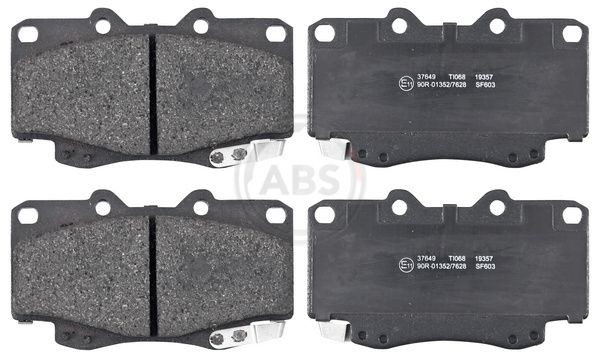 A.B.S. 37649 Brake pad set with acoustic wear warning