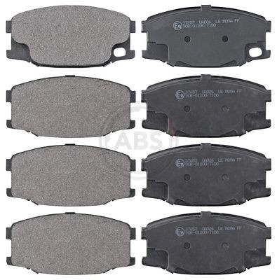 A.B.S. without integrated wear sensor Height 1: 60mm, Width 1: 125mm, Thickness 1: 19,4mm Brake pads 37657 buy