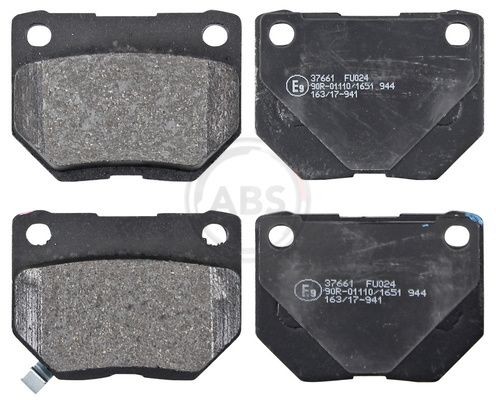 23381 A.B.S. with acoustic wear warning Height 1: 54,5mm, Width 1: 73,3mm, Thickness 1: 16mm Brake pads 37661 buy