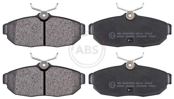 A.B.S. without integrated wear sensor Height 1: 46,8mm, Width 1: 112,7mm, Thickness 1: 17,3mm Brake pads 37663 buy