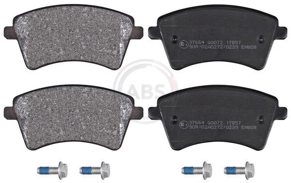 A.B.S. without integrated wear sensor Height 1: 62,1mm, Width 1: 131,2mm, Thickness 1: 18,8mm Brake pads 37664 buy