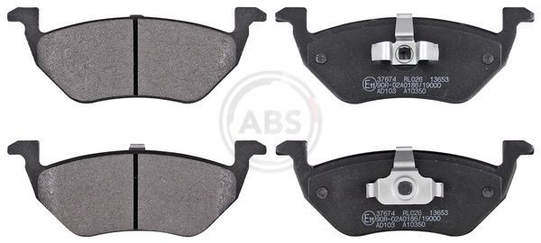 A.B.S. 37674 Brake pad set without integrated wear sensor