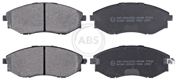 A.B.S. 37699 Brake pad set with acoustic wear warning
