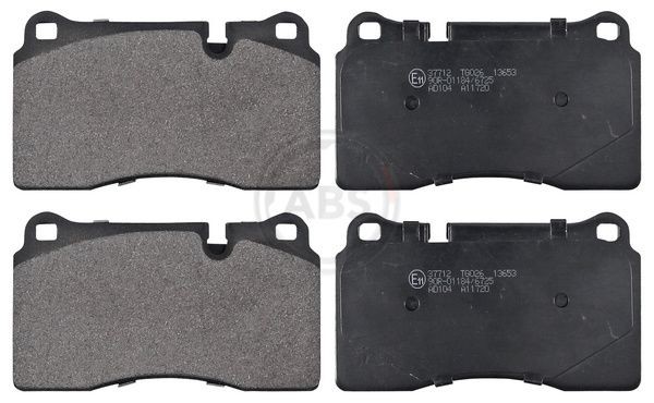 A.B.S. prepared for wear indicator Height 1: 77,3mm, Width 1: 131,7mm, Thickness 1: 16,5mm Brake pads 37712 buy