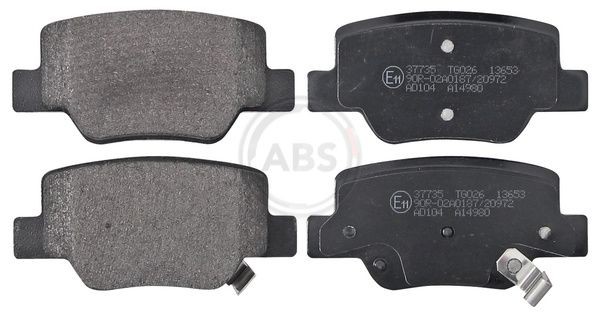 A.B.S. 37735 Brake pad set with acoustic wear warning