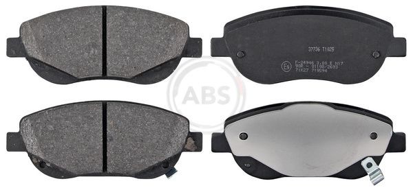 A.B.S. 37736 Brake pad set with acoustic wear warning