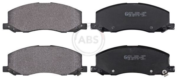 A.B.S. 37761 Brake pad set with acoustic wear warning