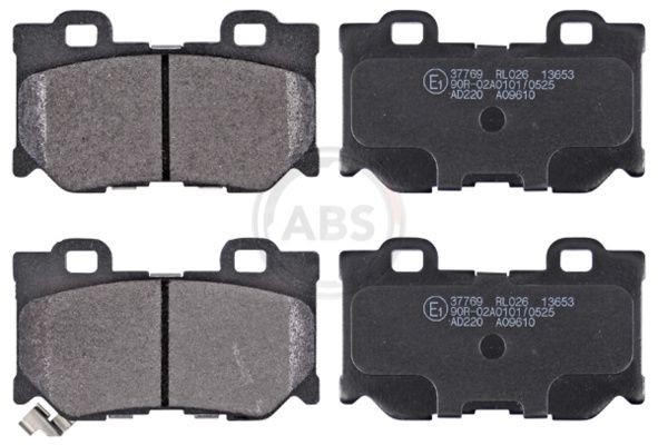 A.B.S. with acoustic wear warning Height 1: 59,3mm, Width 1: 99,8mm, Thickness 1: 13,5mm Brake pads 37769 buy